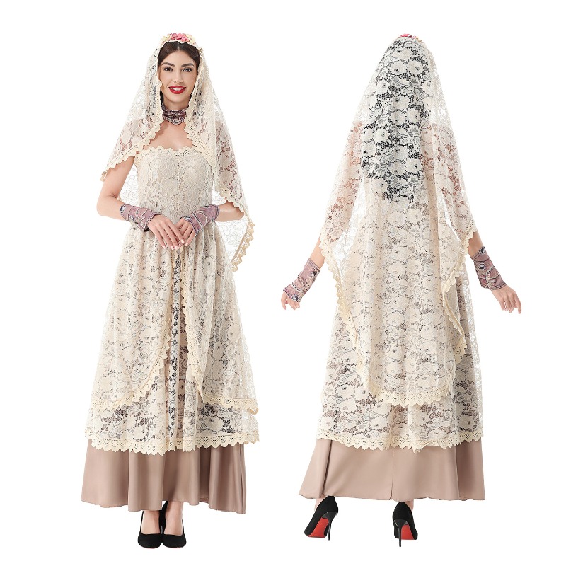 Dresses - Women Vintage Lace Maxi Dress with