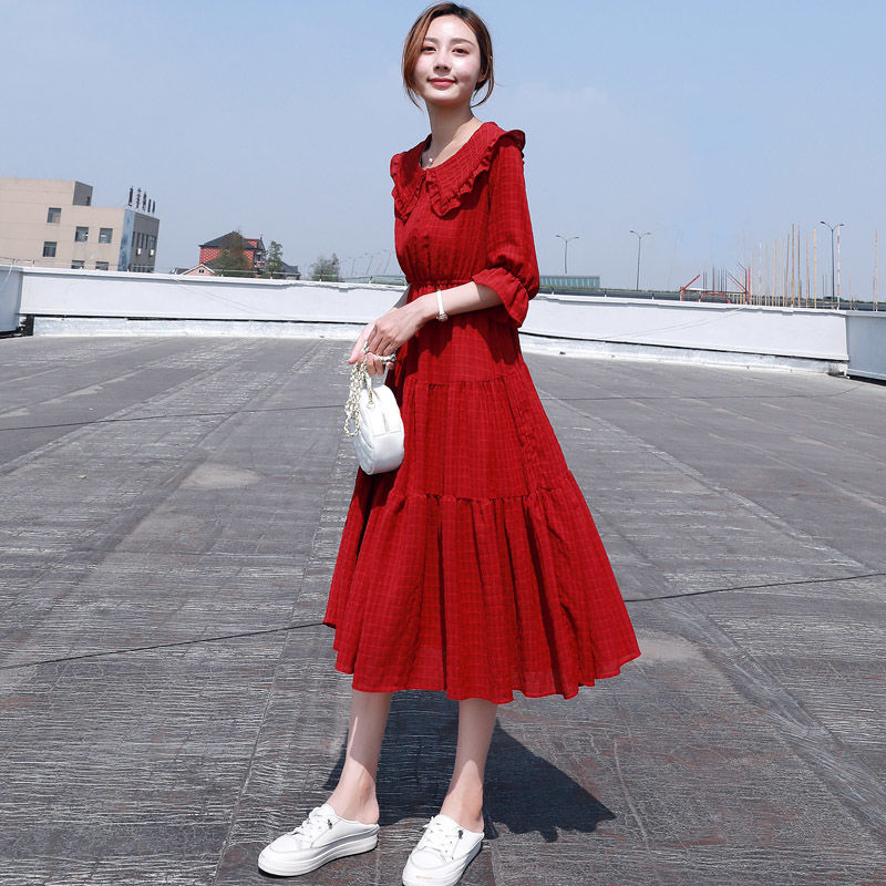 Midi Fashion Elegant 2025 Puff - огляд і ціна French Vintage Floral Midi Dress