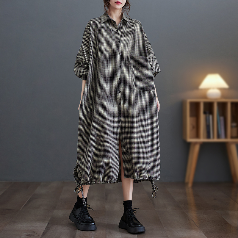 Elegant Casual Cotton Linen Pl - огляд і ціна Casual Loose Linen Shirt Dress