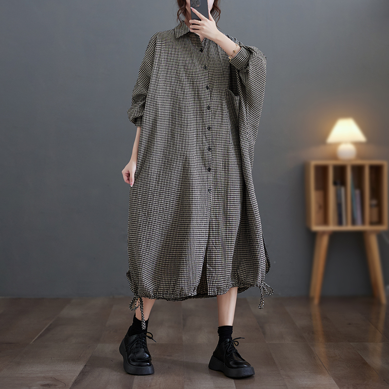 Elegant Casual Cotton Linen Pl - огляд і ціна Casual Loose Linen Shirt Dress
