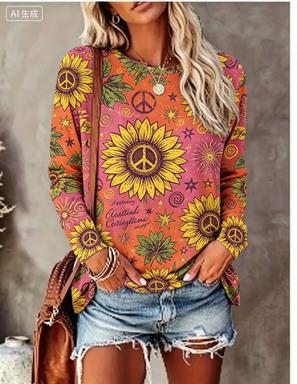 Women Long Sleeve T‑Shirt Hipp - огляд і ціна Blouses