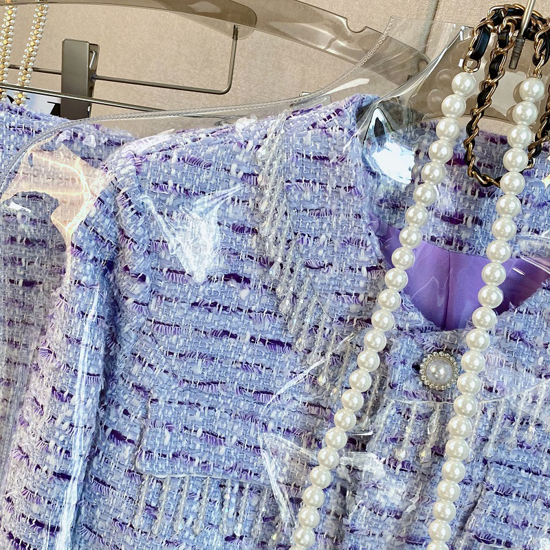 Business Retro Elegant New Twe - огляд і ціна Tweed Two Piece Blazer Dress