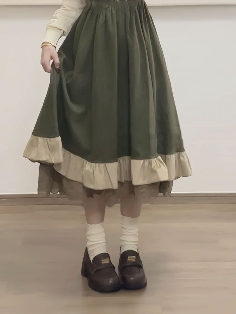 2025 New Japanese Korean Kawai - огляд і ціна Korean Style A Line Shirt Dress