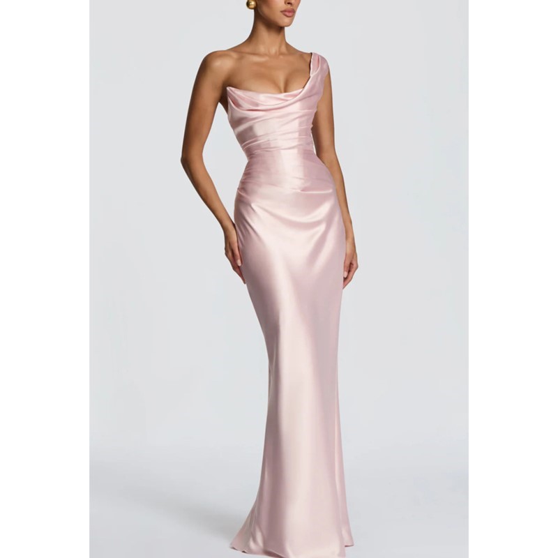 Sexy Slim Satin Dress Elegant  - огляд і ціна Elegant Satin Evening Gown Split